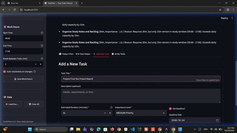 TaskPilot – screenshot 2
