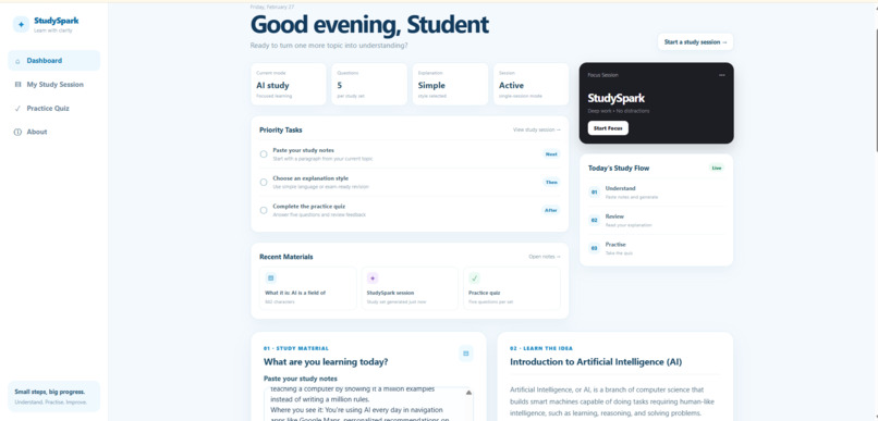 StudySpark – screenshot 1