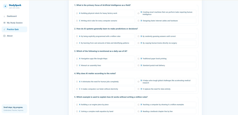 StudySpark – screenshot 2