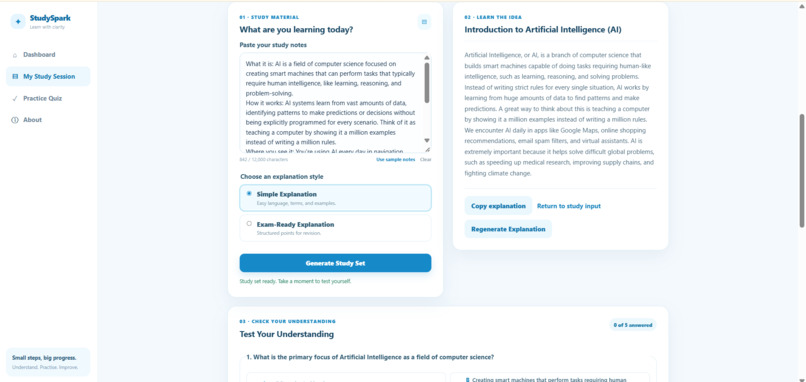 StudySpark – screenshot 3