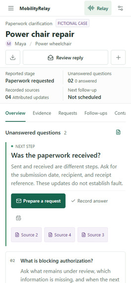 MobilityRelay: Clarity for Wheelchair Repairs – screenshot 5