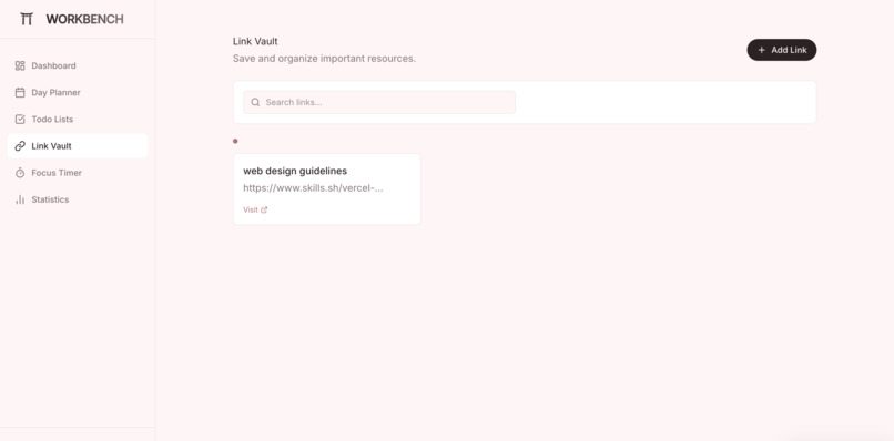 WORK BENCH  – screenshot 1