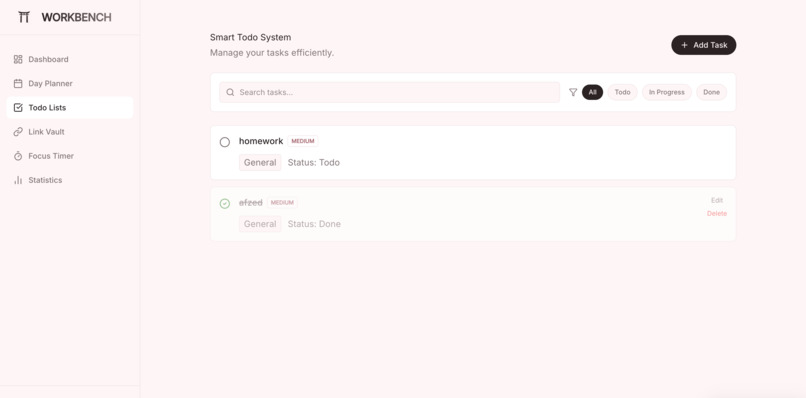 WORK BENCH  – screenshot 2