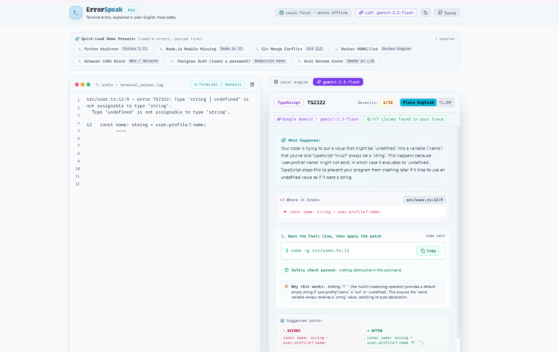 ErrorSpeak – screenshot 10
