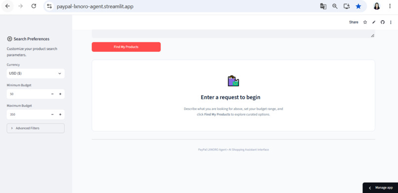 PayPal LXNORO AI Agent – screenshot 3