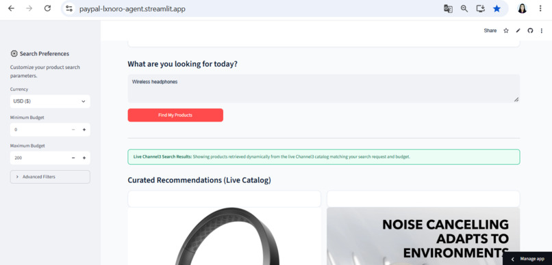 PayPal LXNORO AI Agent – screenshot 6