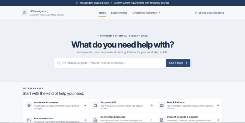 UG NAVIGATOR – screenshot 1