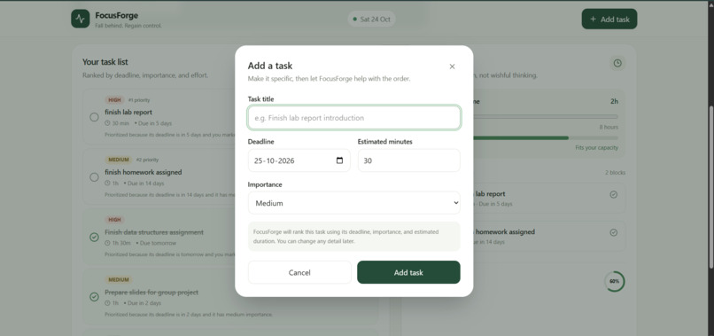 FocusForge – screenshot 4