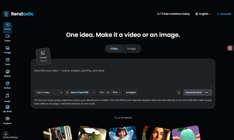 Rendastic – screenshot 1