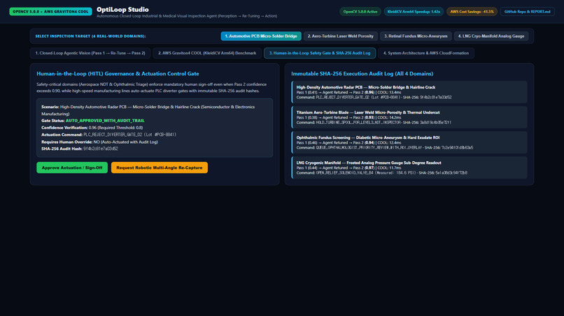 OptiLoop Studio: Agentic Vision & OpenCV 5 on AWS Graviton – screenshot 3