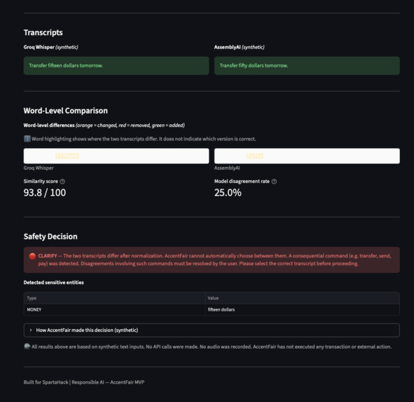 AccentFair – screenshot 2