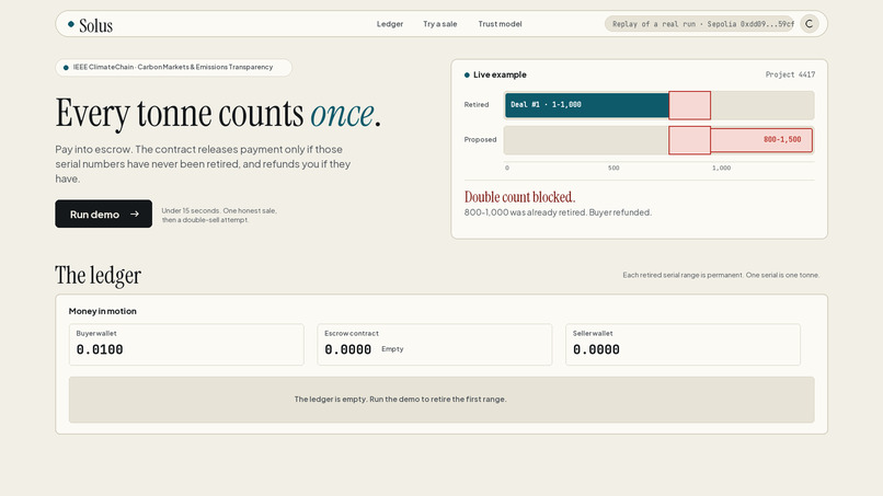 Solus: every tonne counts once – screenshot 2