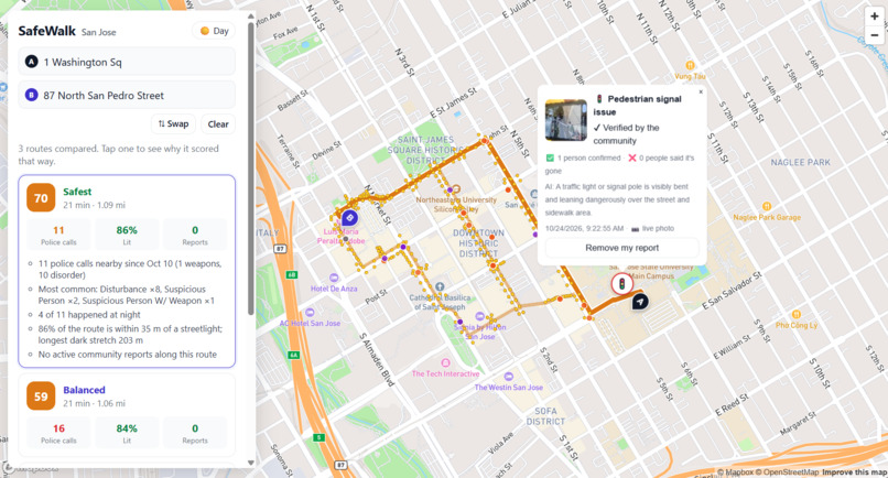 SafeWalk – screenshot 1