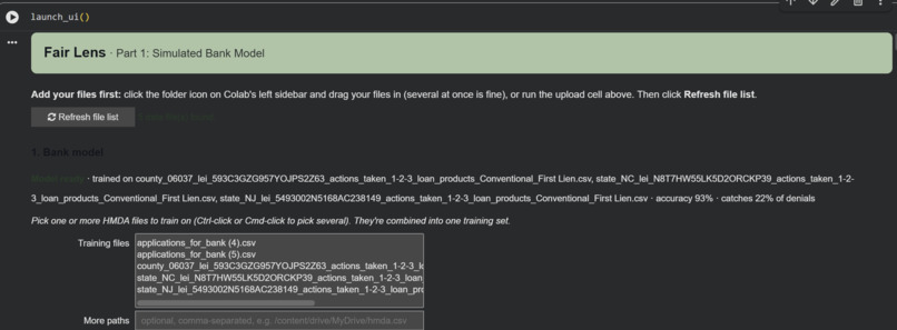 FairLens – screenshot 2