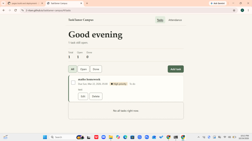 TaskTamer Campus – screenshot 2
