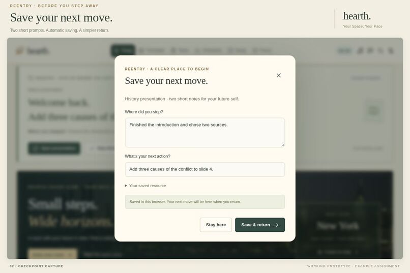 Hearth — Your Space, Your Pace – screenshot 2