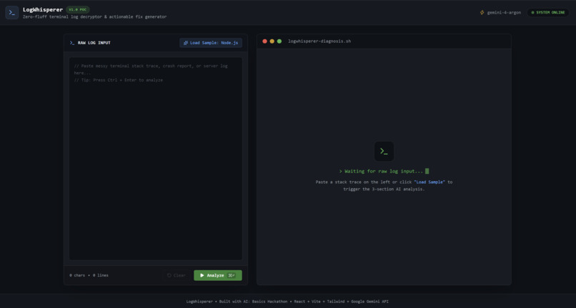 LogWhisperer – screenshot 2