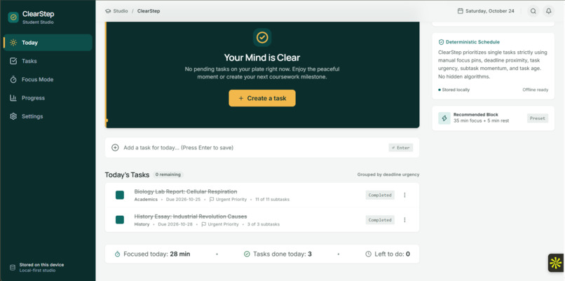 ClearStep – screenshot 1