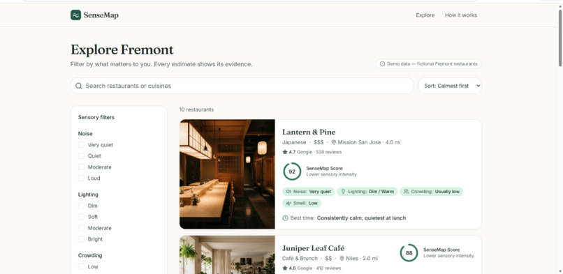 SenseMap – screenshot 1