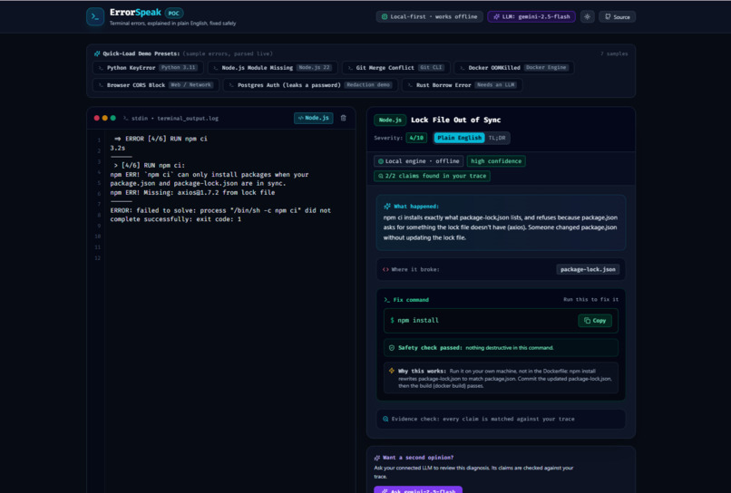 ErrorSpeak – screenshot 4
