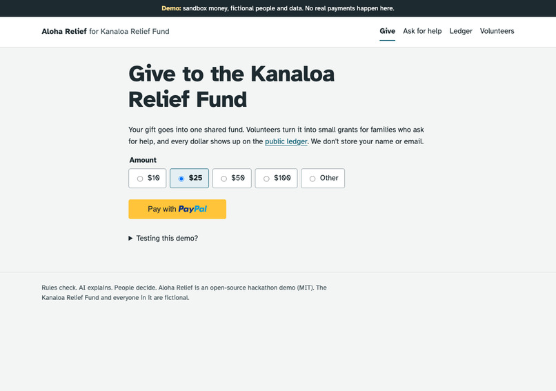Aloha Relief – screenshot 1