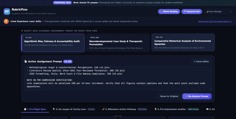 RubricFlow – screenshot 1