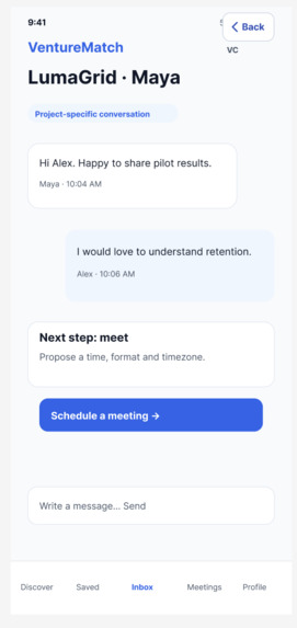 VentureMatch – screenshot 1