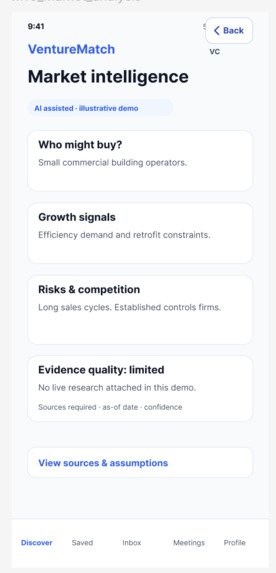 VentureMatch – screenshot 3