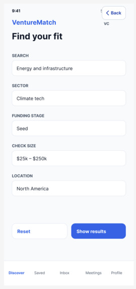 VentureMatch – screenshot 6