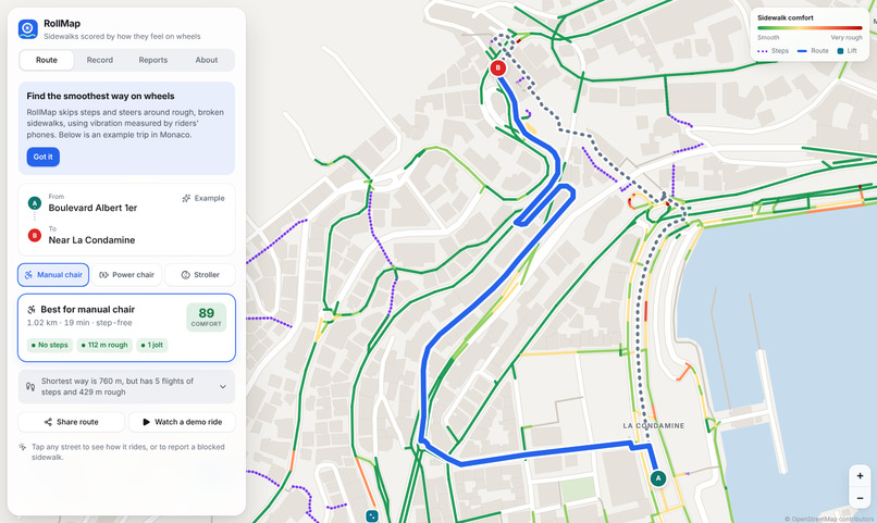 Rollmap – screenshot 1