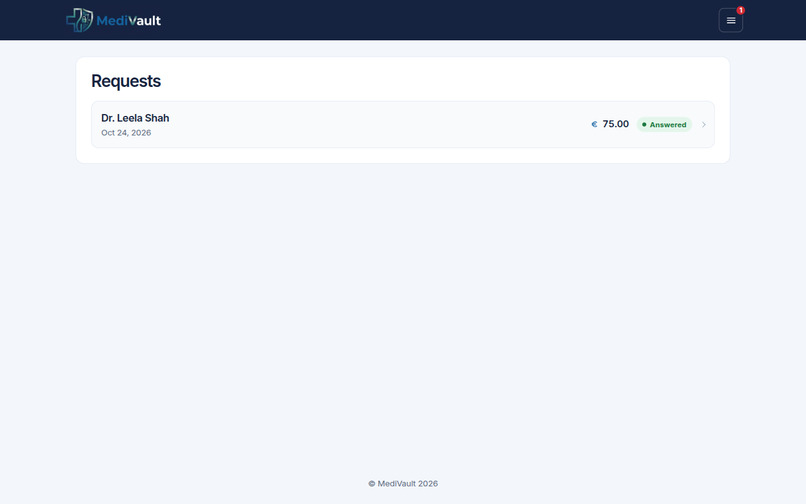 MediVault – screenshot 1
