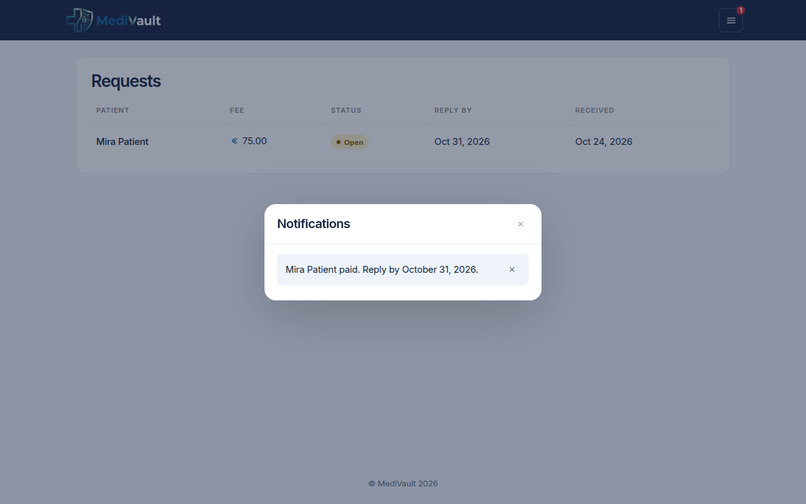 MediVault – screenshot 3