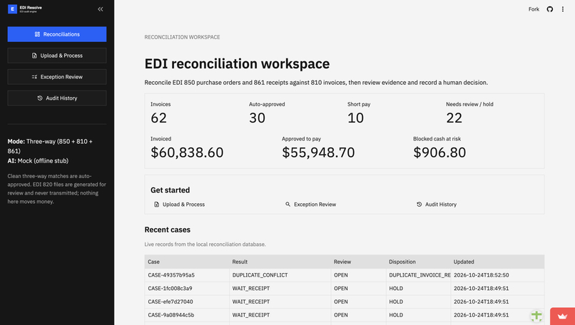 EDIResolve AI – screenshot 1