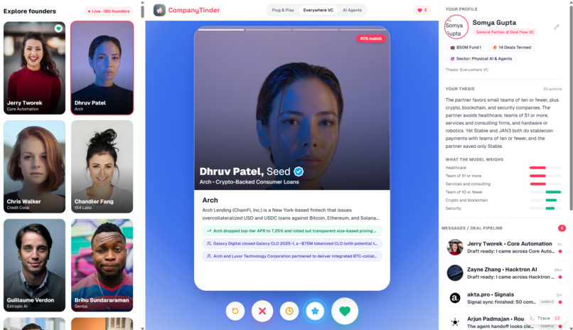 CompanyTinder – screenshot 1
