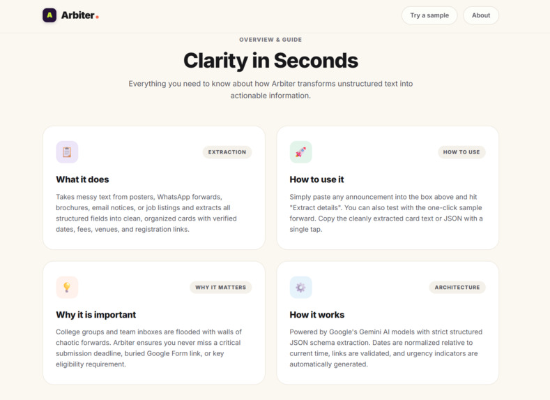 Arbiter: Get your details organised – screenshot 3