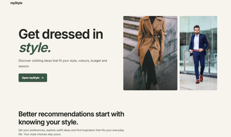 myStyle – screenshot 1