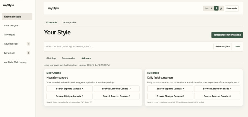 myStyle – screenshot 5