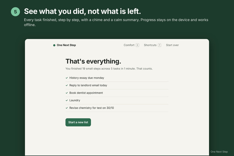 One Next Step – screenshot 5