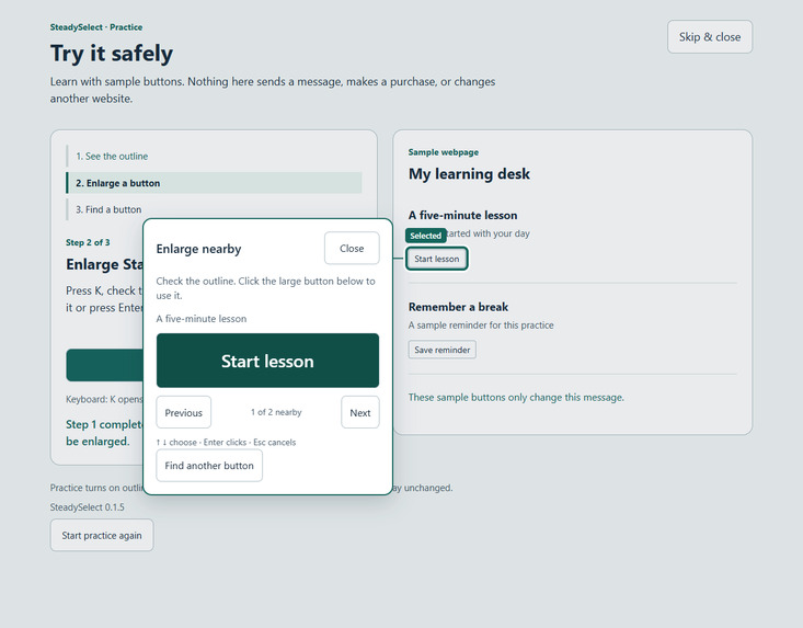 SteadySelect – screenshot 2