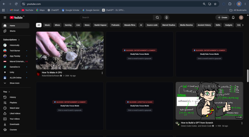 StudyTube — A Distraction-Free YouTube Learning Experience – screenshot 1