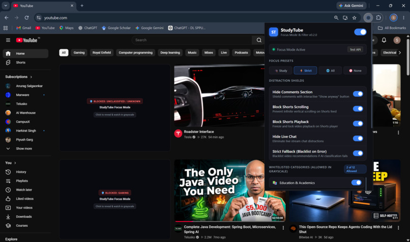 StudyTube — A Distraction-Free YouTube Learning Experience – screenshot 7