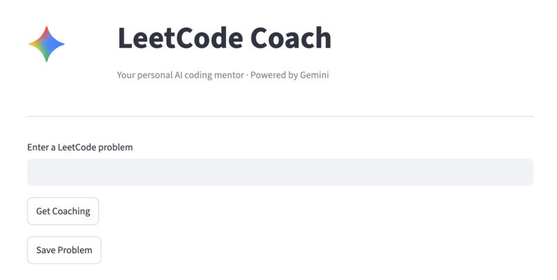 LeetCode Coach Agent – screenshot 1