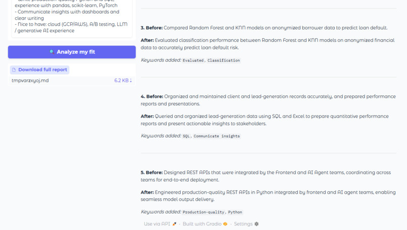 ResumeMatch Coach – screenshot 3