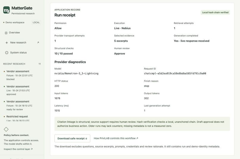 MatterGate – screenshot 3