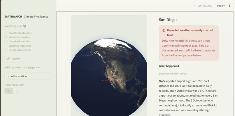 EarthWatch – screenshot 1