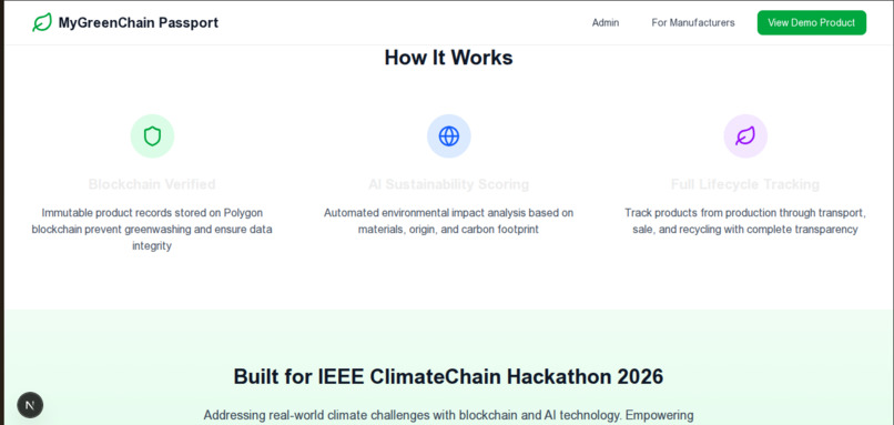 MyGreenChain Passport – screenshot 3