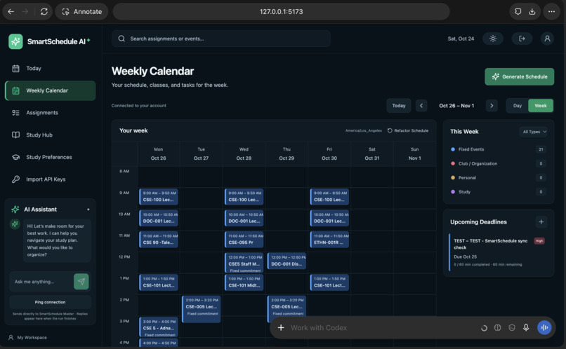 SmartScheduleAI – screenshot 1