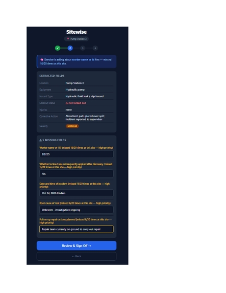 Sitewise – screenshot 3