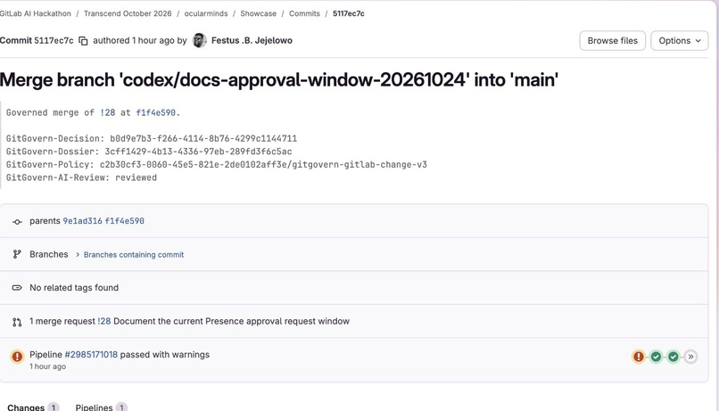 GitGovern built with GitLab Duo – screenshot 3