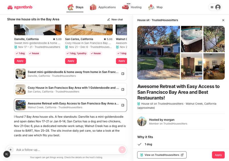 AgentBnB – screenshot 2